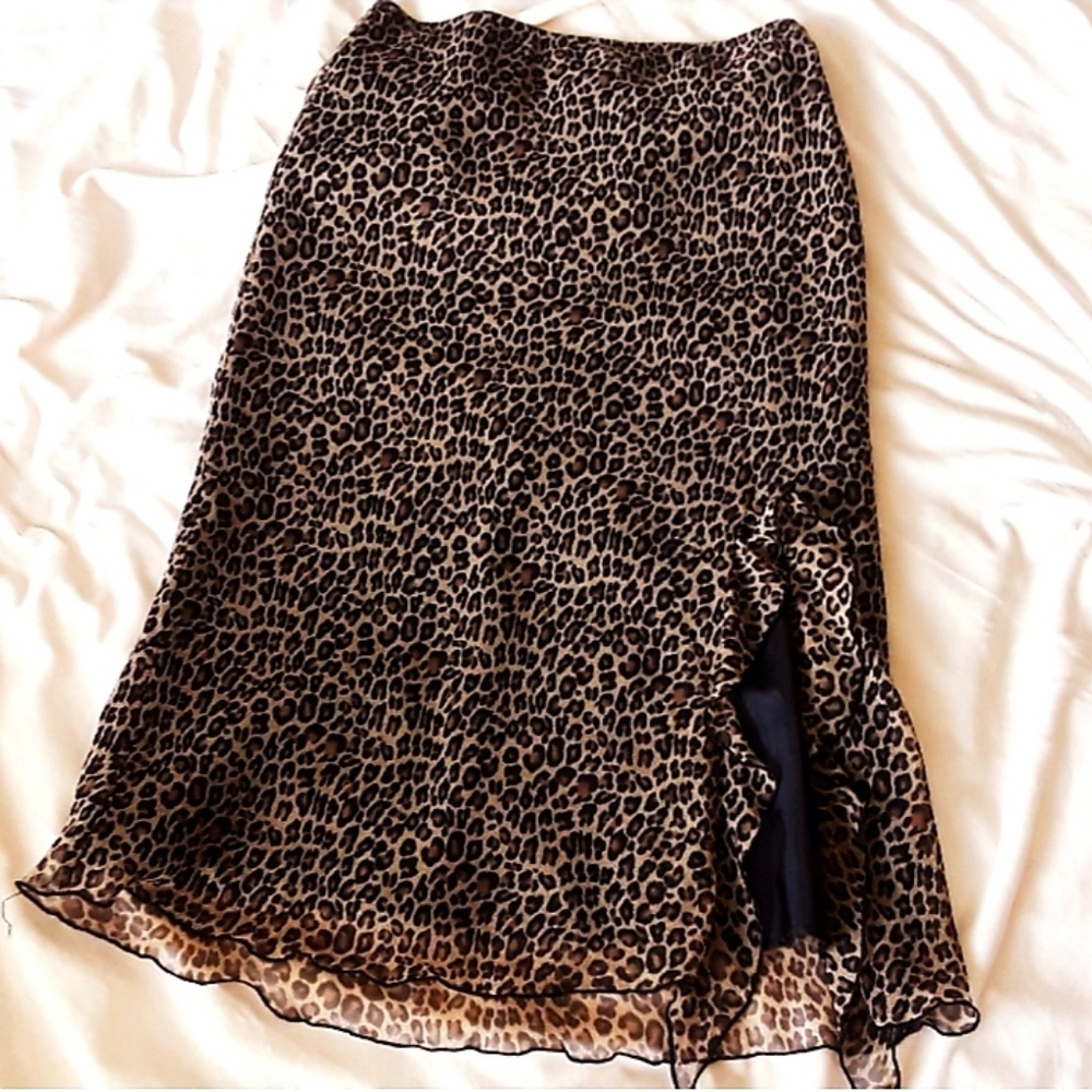 Leopard Print Women's Skirt